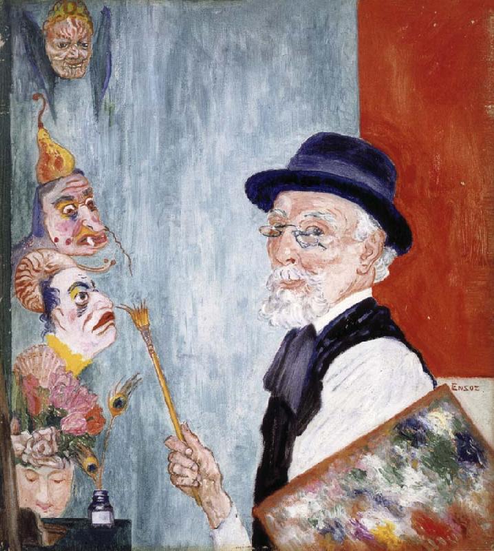 James Ensor My Portrait with Masks